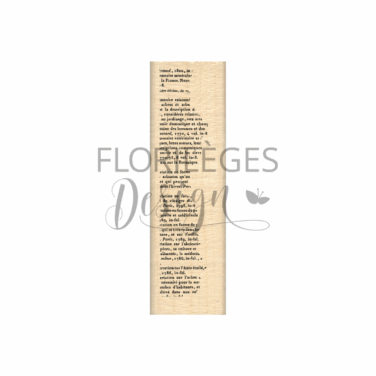 Florilèges Design - Collezione GINKGO - Timbro in legno -  MINI BORDURE TEXTE