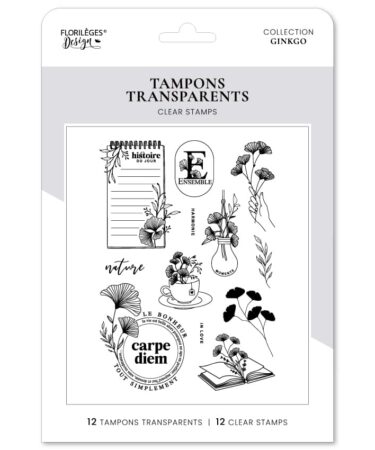 Florilèges Design - Collezione GINKGO  - Timbro in silicone -CARPE DIEM