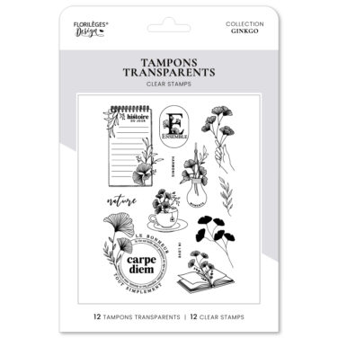 Florilèges Design - Collezione GINKGO  - Timbro in silicone -CARPE DIEM