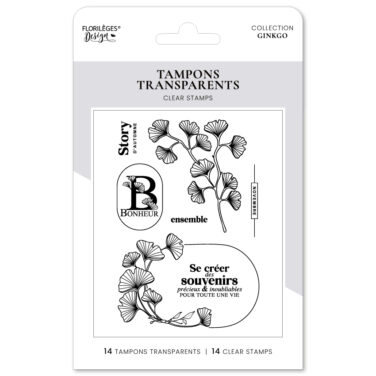 Florilèges Design - Collezione GINKGO  - Timbro in silicone - STORY D'AUTOMNE