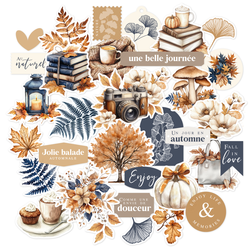 Florilèges Design - Collezione GINKGO - Die-cuts imprimés