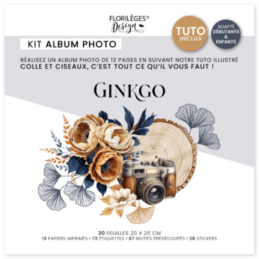Florilèges Design - Collezione GINKGO -  Kit créatif album