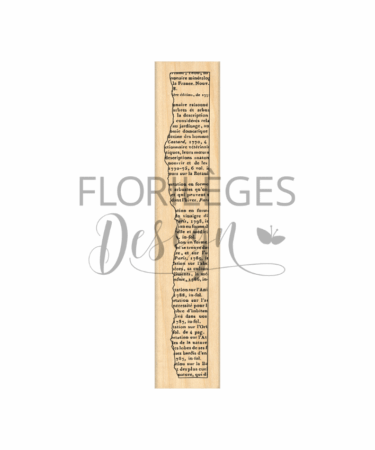 Florilèges Design - Collezione GINKGO - Timbro in legno - PAGE DÉCHIRÉE