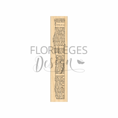 Florilèges Design - Collezione GINKGO - Timbro in legno - PAGE DÉCHIRÉE