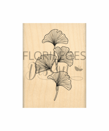 Florilèges Design - Collezione GINKGO - Timbro in legno -  GINKGO DELICAT
