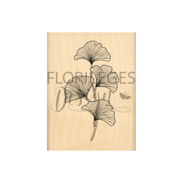 Florilèges Design - Collezione GINKGO - Timbro in legno -  GINKGO DELICAT
