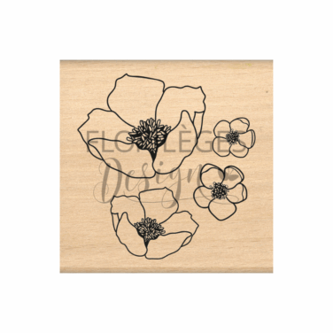 Florilèges Design - Collezione GINKGO - Timbro in legno -  FLEURS À MARIE