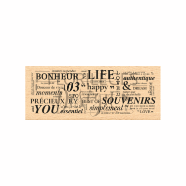 Florilèges Design - Collezione GINKGO - Timbro in legno - BEST OF SOUVENIRS