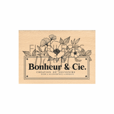 Florilèges Design - Collezione GINKGO - Timbro in legno - BONHEUR ET COMPAGNIE