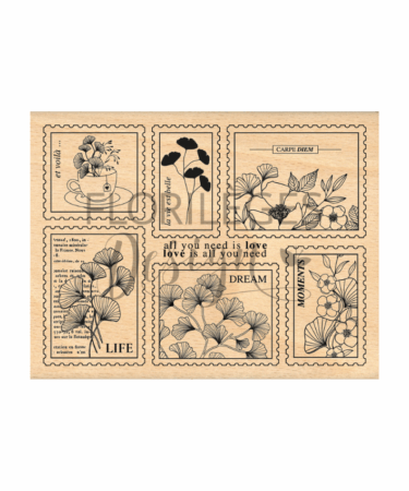 Florilèges Design - Collezione GINKGO - Timbro in legno - TIMBRES GINKGO