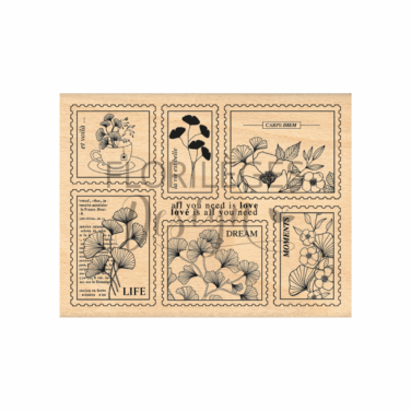 Florilèges Design - Collezione GINKGO - Timbro in legno - TIMBRES GINKGO