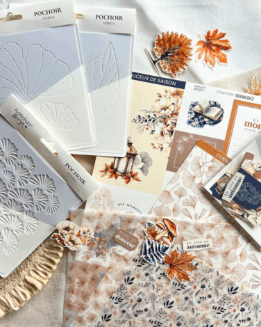 Alternative view of Florilèges Design - Collezione GINKGO -  21 étiquettes imprimées Jean