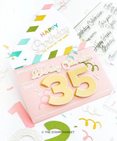 Alternative view of THE STAMP MARKET - CLAPPERBOARD DIE