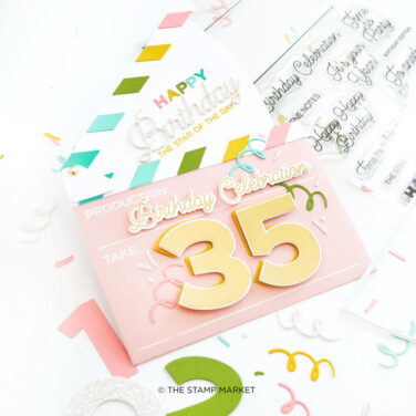 Alternative view of THE STAMP MARKET - CLAPPERBOARD DIE