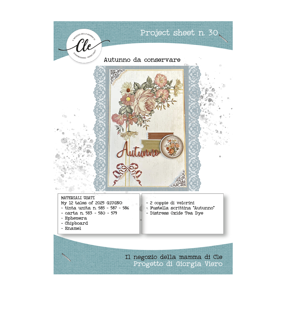 IL NEGOZIO DELLA MAMMA DI CLE -PROJECT SHEET 30 - FOLIO AUTUNNO DA CONSERVARE DI GIORGIA VIERO