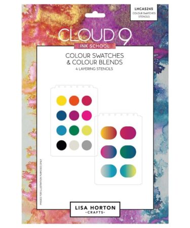Lisa Horton Crafts Ink School Layering Stencils - Colour Swatches And Blends