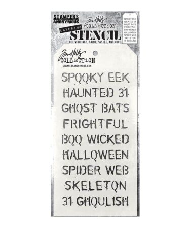 Tim Holtz Layered Stencil 4.125"X8.5"
Halloween