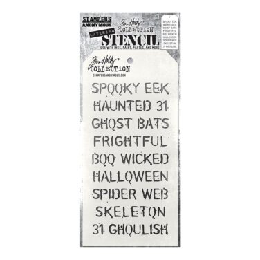 Tim Holtz Layered Stencil 4.125"X8.5"
Halloween
