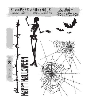 Tim Holtz Cling Stamps 7"X8.5" - Trick Or Treat
