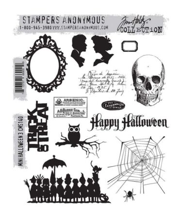 Tim Holtz Cling Stamps 7"X8.5" - Mini Halloween #3