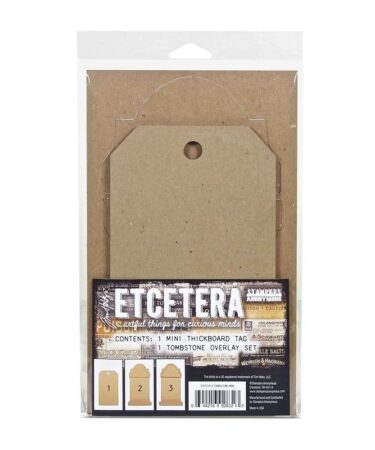 Tim Holtz Etcetera Tombstone Overlay - MINI