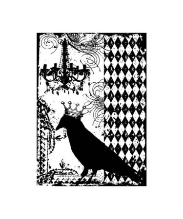 Tim Holtz Cling Stamp  -Blackbird