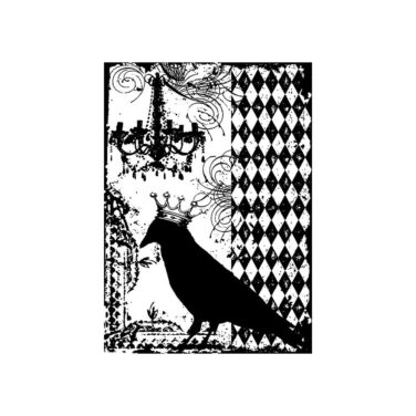 Tim Holtz Cling Stamp  -Blackbird