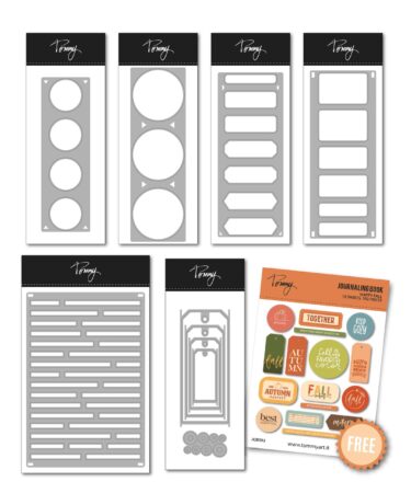 TOMMY ART - Bundle Basic Die 2 + 6 Fustelle + 1 Journaling book in omaggio