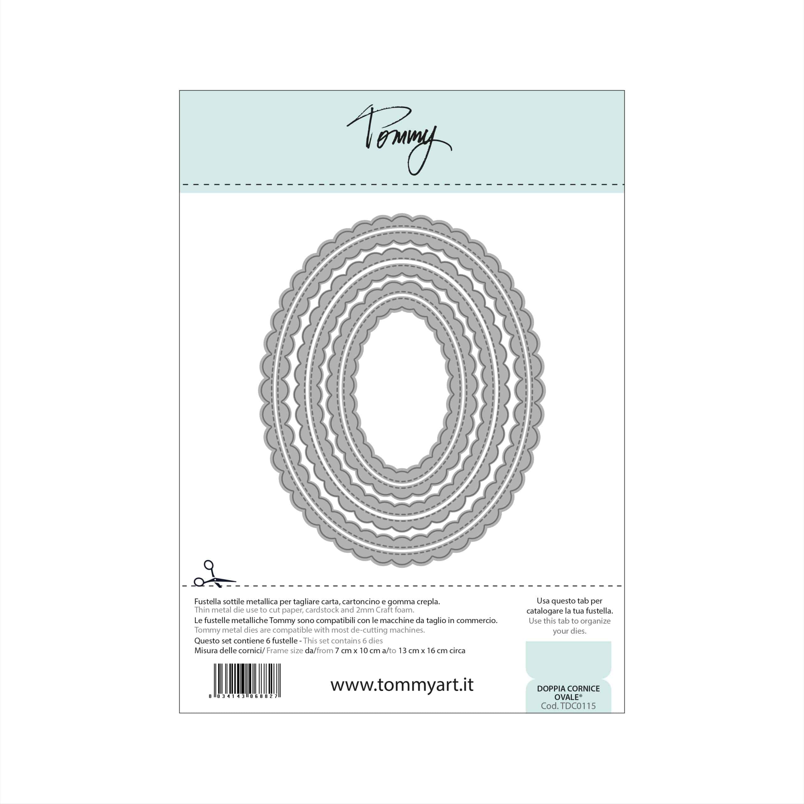 TOMMY ART - Tommy fustella – Doppia Cornice ovale®