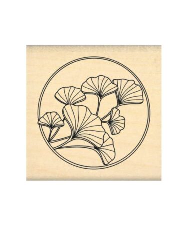 Florilèges Design - Collezione Ginkgo - timbro in legno - BULLE DE GINKGO