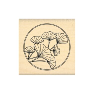Florilèges Design - Collezione Ginkgo - timbro in legno - BULLE DE GINKGO