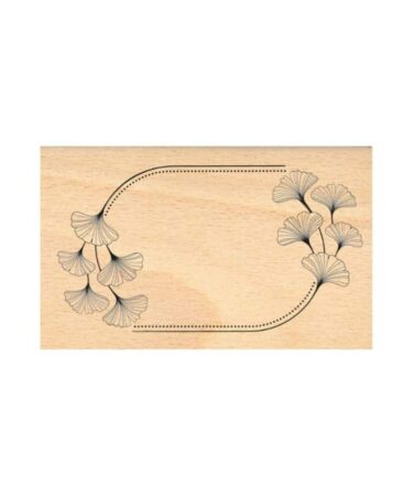 Florilèges Design - Collezione Ginkgo - timbro in legno - ÉTIQUETTE GINKGO