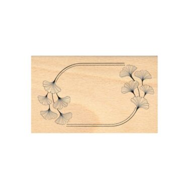 Florilèges Design - Collezione Ginkgo - timbro in legno - ÉTIQUETTE GINKGO