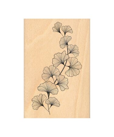 Florilèges Design - Collezione Ginkgo - timbro in legno - GINKGO SOUPLE