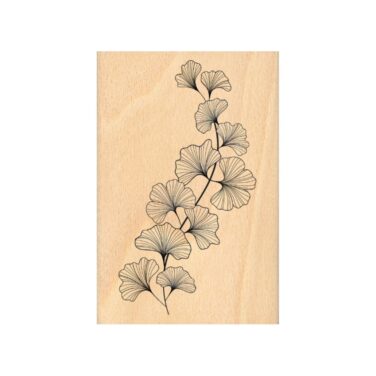 Florilèges Design - Collezione Ginkgo - timbro in legno - GINKGO SOUPLE