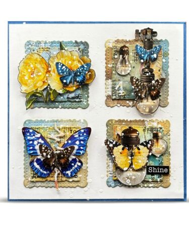 Alternative view of AALL & CREATE   - A4 Design Paper - Dandelion Haze #PA-40