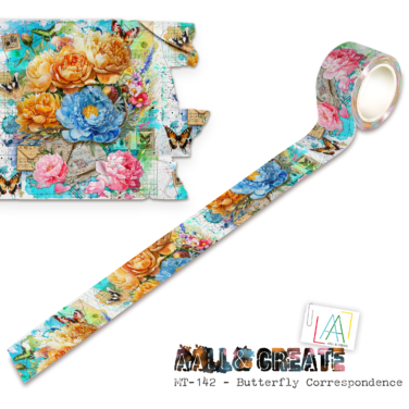 AALL & CREATE   - Washi Tape - Butterfly Correspondence  MT-142