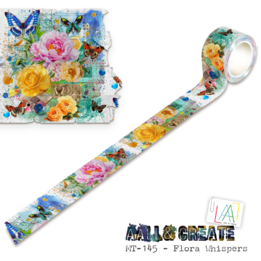 AALL & CREATE  - Washi Tape - Flora Whispers #MT-145
