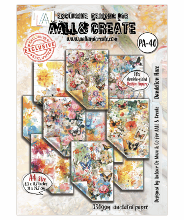 AALL & CREATE   - A4 Design Paper - Dandelion Haze #PA-40