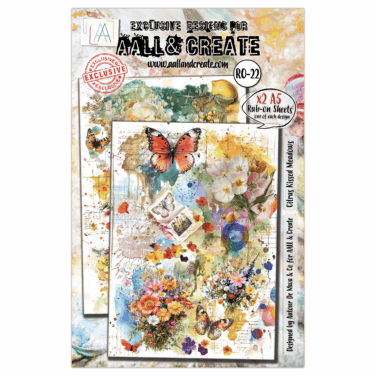 AALL & CREATE - #RO-22 - A5 Rub-Ons - Citrus Kissed Meadows