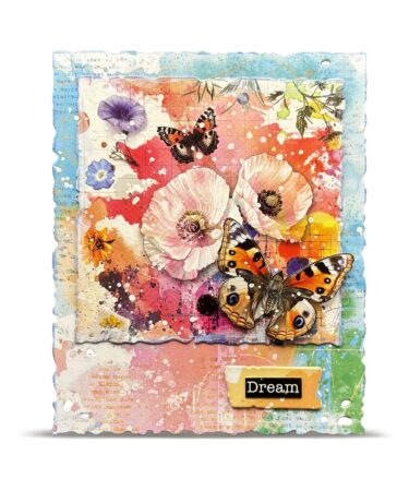 Alternative view of AALL & CREATE  - #RO-23 - A5 Rub-Ons - Dancing Poppies