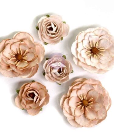 Alternative view of Prima Marketing - Collezione Bewitched - Paper Flowers 6/PkgPumpkin Dust