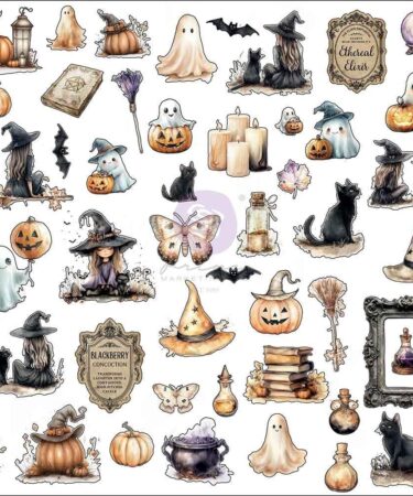 Prima Marketing - Collezione Bewitched - Ephemera 94/Pkg - Boo-tiful Bits