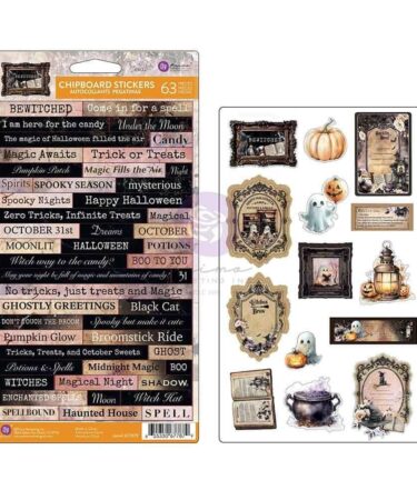 Prima Marketing - Collezione Bewitched - Chipboard Stickers 63/Pkg