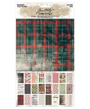 Tim Holtz Idea-Ology Backdrops Double-Sided Cardstock -Backdrops