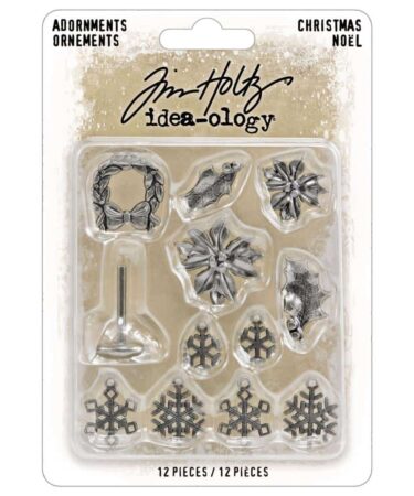 Tim Holtz Idea-Ology Metal Adorments -Christmas