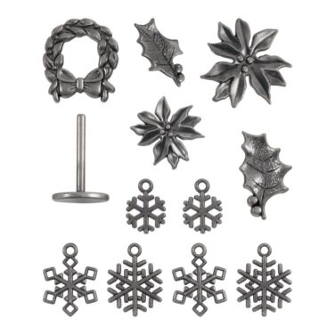 Alternative view of Tim Holtz Idea-Ology Metal Adorments -Christmas