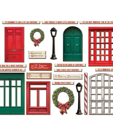 Alternative view of Tim Holtz Idea-Ology Baseboard Frames -Christmas