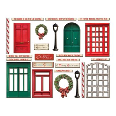 Alternative view of Tim Holtz Idea-Ology Baseboard Frames -Christmas