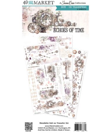 49 and Market- Collezione Echoes of Time - 6x12 Rub-on Transfer Set
